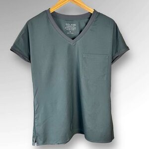 Dolan Women’s One Pocket Scrub Top Gray.